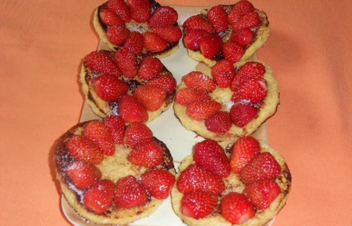 Régime Dukan (recette minceur) : Pain perdu aux fraises  #dukan https://www.proteinaute.com/recette-pain-perdu-aux-fraises-11490.html