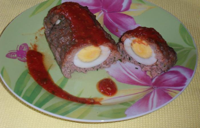 R�ti de veau farci aux oeufs