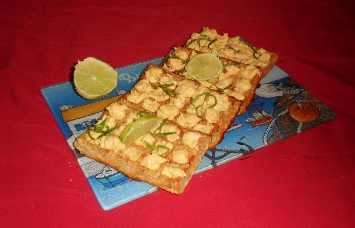 Gaufres � la mousse de saumon
