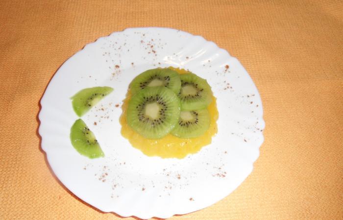 Régime Dukan (recette minceur) : Carpaccio de kiwi sur gelée de mangue #dukan https://www.proteinaute.com/recette-carpaccio-de-kiwi-sur-gelee-de-mangue-11774.html
