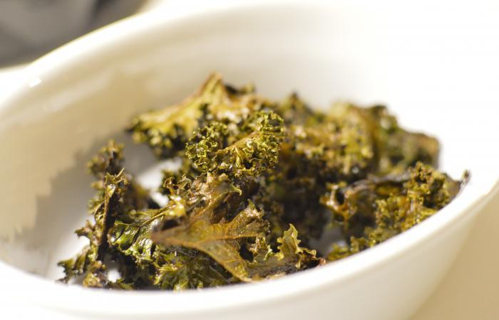 R�gime Dukan (recette minceur) : Chips de chou kale #dukan https://www.proteinaute.com/recette-chips-de-chou-kale-11818.html