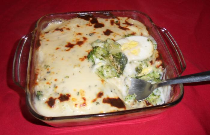 Gratin de brocolis aux �ufs 