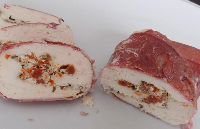 Blanc de poulet farci
