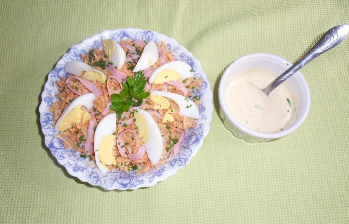 Régime Dukan (recette minceur) : Salade de céleri - rave et carotte #dukan https://www.proteinaute.com/recette-salade-de-celeri-rave-et-carotte-11871.html