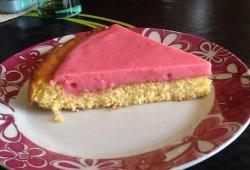 Recette Dukan : Crème à la framboise sur fond de tarte 