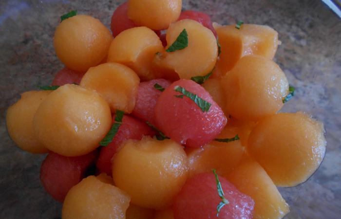 Rgime Dukan (recette minceur) : Salade de melon #dukan https://www.proteinaute.com/recette-salade-de-melon-11956.html