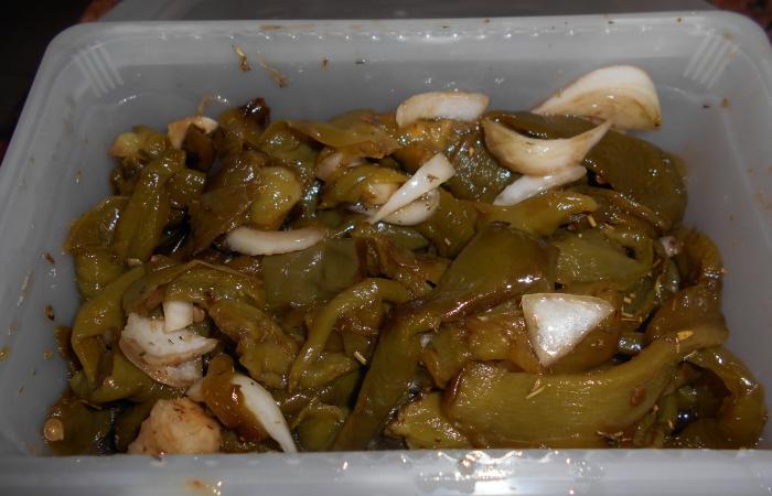Salade de poivron vert