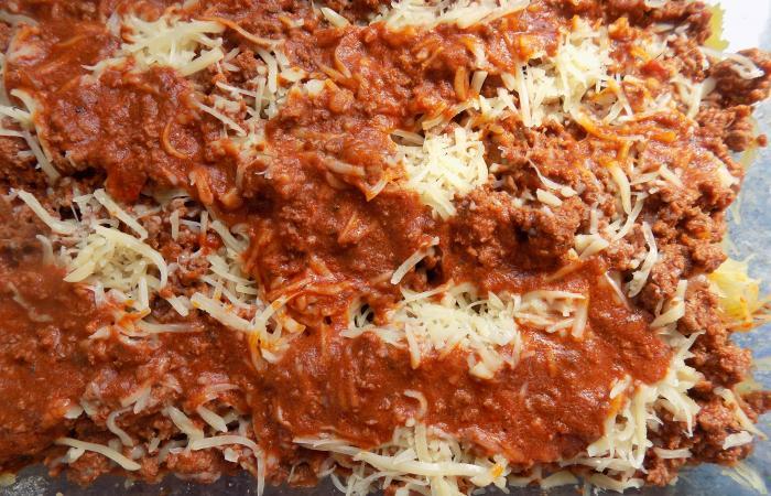 Rgime Dukan (recette minceur) : Gratin courge spaghetti  la bolognaise #dukan https://www.proteinaute.com/recette-gratin-courge-spaghetti-a-la-bolognaise-12049.html