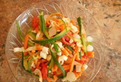 Recette Dukan : Salade de légumes au surimi