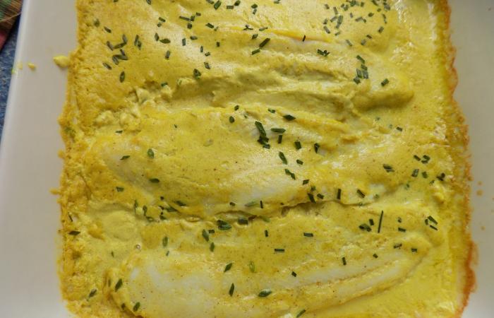 Rgime Dukan (recette minceur) : Filets de panga sauce jaune #dukan https://www.proteinaute.com/recette-filets-de-panga-sauce-jaune-12063.html