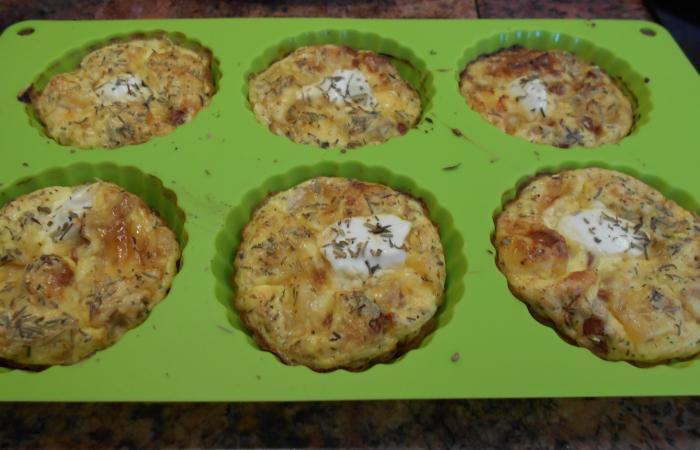 Régime Dukan (recette minceur) : Mini-quiches jambon et chèvre #dukan https://www.proteinaute.com/recette-mini-quiches-jambon-et-chevre-12122.html