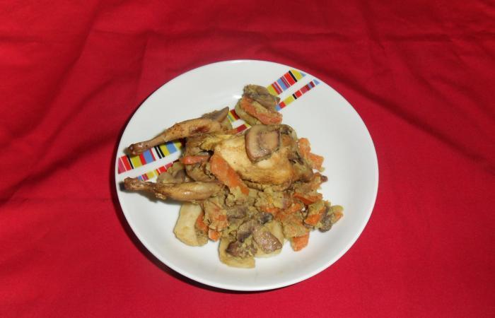 Caille fa�on tajine