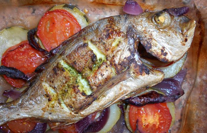 Daurade au four et ses l�gumes