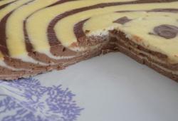 Recette Dukan : Cheesecake choco/vanille