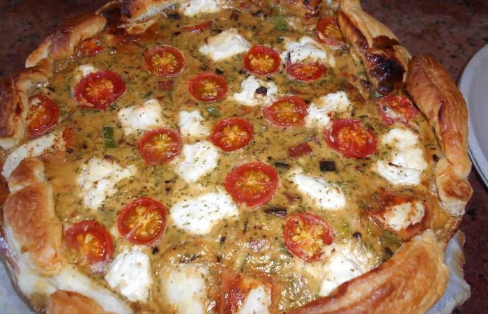 Tourte Jambon-Ch�vre au miel