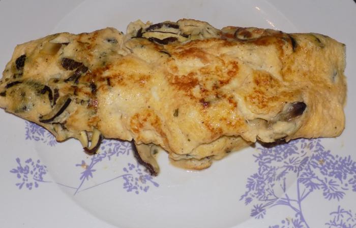 Rgime Dukan (recette minceur) : Omelette aux cpes #dukan https://www.proteinaute.com/recette-omelette-aux-cepes-12225.html