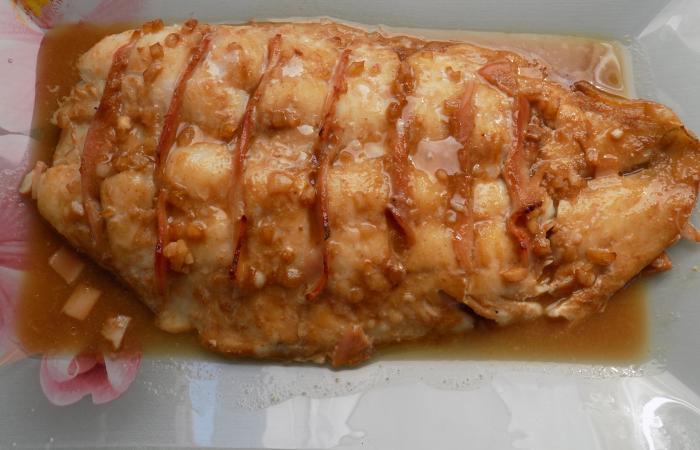 Rgime Dukan (recette minceur) : Merlan au bacon #dukan https://www.proteinaute.com/recette-merlan-au-bacon-12239.html