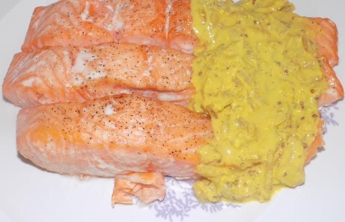 Rgime Dukan (recette minceur) : Pavs de saumon, curcuma moutarde  #dukan https://www.proteinaute.com/recette-paves-de-saumon-curcuma-moutarde-12290.html