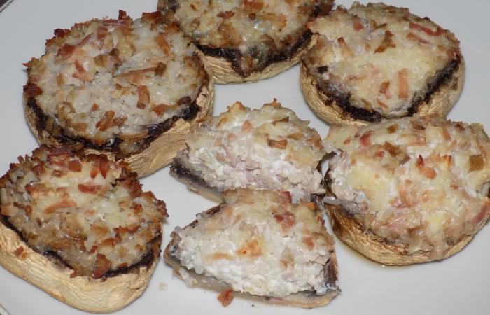 Champignons farcis konjac/jambon