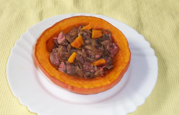 R�gime Dukan (recette minceur) : Potimarron farci aux foies de volailles #dukan https://www.proteinaute.com/recette-potimarron-farci-aux-foies-de-volailles-12363.html