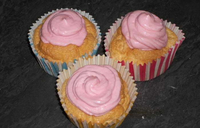Cupcakes vanille fraise