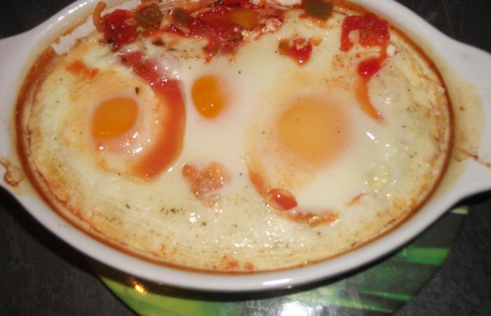 Régime Dukan (recette minceur) : Oeufs à l'espagnole #dukan https://www.proteinaute.com/recette-oeufs-a-l-espagnole-12504.html