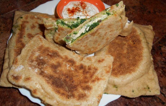 Régime Dukan (recette minceur) : Pain turc farci #dukan https://www.proteinaute.com/recette-pain-turc-farci-12549.html