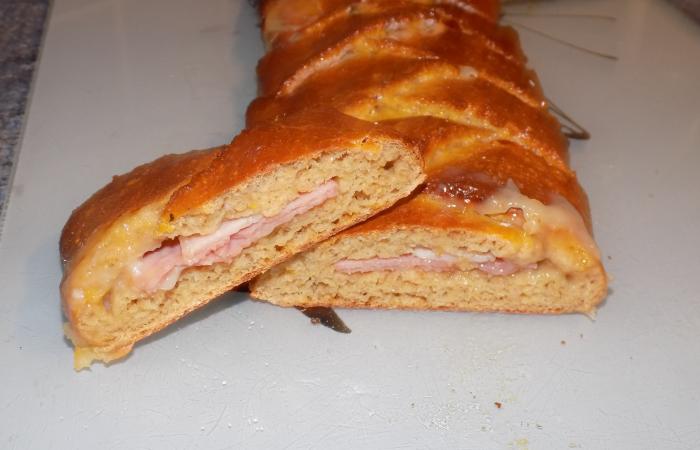 Rgime Dukan (recette minceur) : Tresse jambon, bacon, fromage #dukan https://www.proteinaute.com/recette-tresse-jambon-bacon-fromage-12601.html
