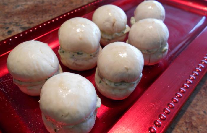 R�gime Dukan (recette minceur) : Macarons de champignons #dukan https://www.proteinaute.com/recette-macarons-de-champignons-12623.html