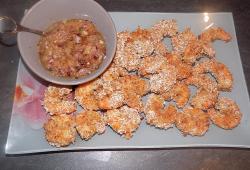 Recette Dukan : Crevettes panées et chutney ananas 