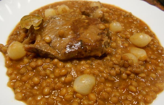 R�gime Dukan (recette minceur) : Lentilles au boeuf #dukan https://www.proteinaute.com/recette-lentilles-au-boeuf-12758.html