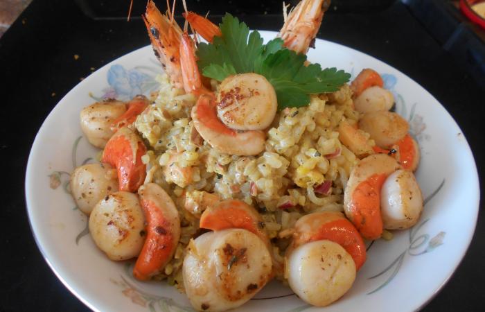 Régime Dukan (recette minceur) : Risotto Royal #dukan https://www.proteinaute.com/recette-risotto-royal-12831.html