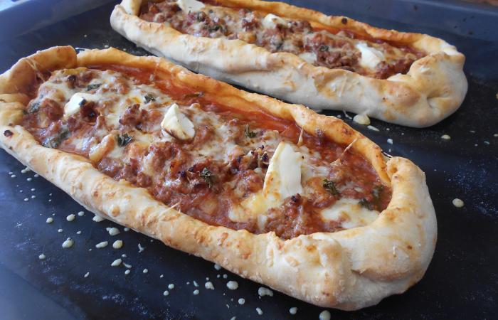 R�gime Dukan (recette minceur) : Pizza Barquette #dukan https://www.proteinaute.com/recette-pizza-barquette-13014.html