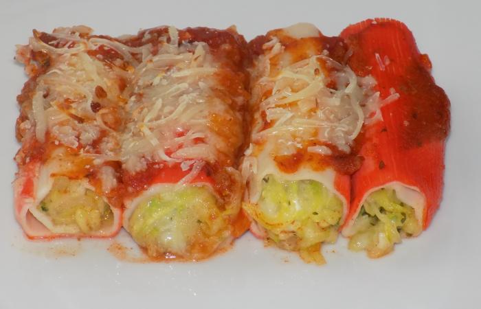 R�gime Dukan (recette minceur) : Cannellonis surimi courgette #dukan https://www.proteinaute.com/recette-cannellonis-surimi-courgette-13042.html