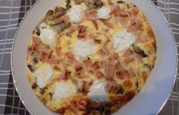 R�gime Dukan (recette minceur) : Quiche blancs de dinde, champignons, ch�vre #dukan https://www.proteinaute.com/recette-quiche-blancs-de-dinde-champignons-chevre-13044.html