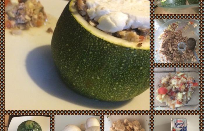 R�gime Dukan (recette minceur) : Courgette farcie  #dukan https://www.proteinaute.com/recette-courgette-farcie-13077.html