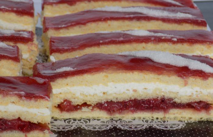 R�gime Dukan (recette minceur) : Op�ra � la fraise #dukan https://www.proteinaute.com/recette-opera-a-la-fraise-13095.html