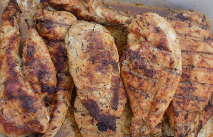 Régime Dukan (recette minceur) : Blancs de poulet marinés #dukan https://www.proteinaute.com/recette-blancs-de-poulet-marines-13225.html