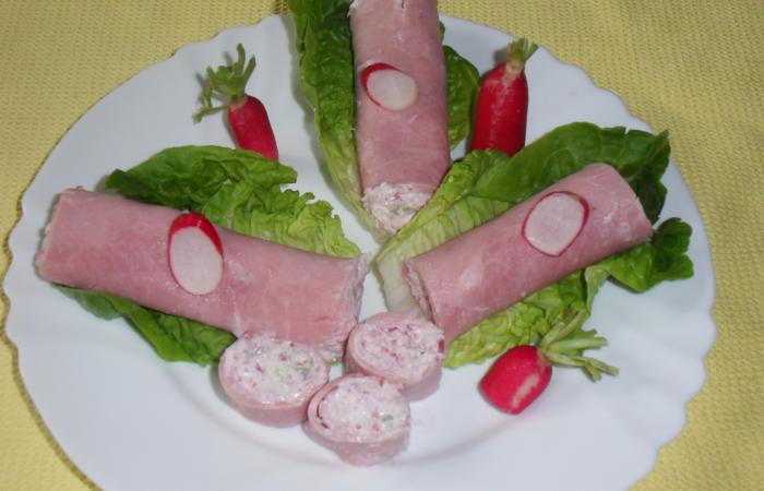 R�gime Dukan (recette minceur) : Jambon blanc farci aux radis  #dukan https://www.proteinaute.com/recette-jambon-blanc-farci-aux-radis-13238.html