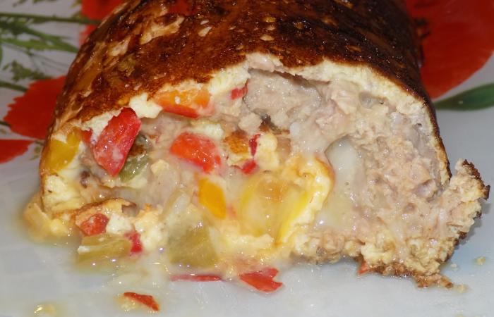 Régime Dukan (recette minceur) : Omelette thon, poivrons et fromage #dukan https://www.proteinaute.com/recette-omelette-thon-poivrons-et-fromage-13249.html
