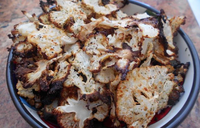 Régime Dukan (recette minceur) : Chips de chou-fleur #dukan https://www.proteinaute.com/recette-chips-de-chou-fleur-13270.html