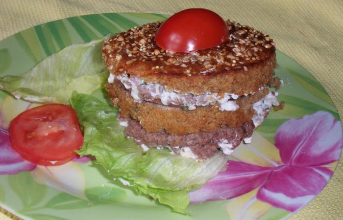 R�gime Dukan (recette minceur) : Double cheeseburger #dukan https://www.proteinaute.com/recette-double-cheeseburger-1329.html
