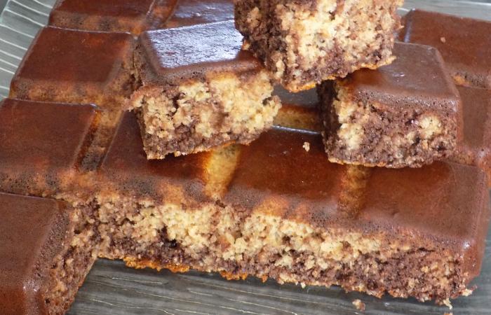 Régime Dukan (recette minceur) : Marbré vanille chocolat #dukan https://www.proteinaute.com/recette-marbre-vanille-chocolat-13342.html