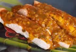Recette Dukan : Pavés de saumon sauce créole