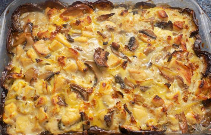 Gratin poulet aubergine 