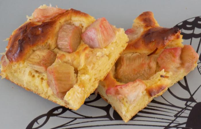 R�gime Dukan (recette minceur) : G�teau rhubarbe #dukan https://www.proteinaute.com/recette-gateau-rhubarbe-13390.html