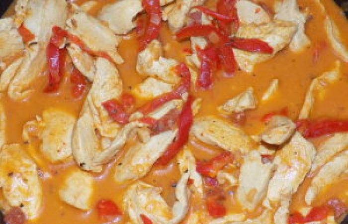 Rgime Dukan (recette minceur) : Poulet au chorizo #dukan https://www.proteinaute.com/recette-poulet-au-chorizo-13417.html