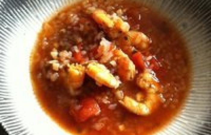 Rgime Dukan (recette minceur) : Soupe konjac et crevettes #dukan https://www.proteinaute.com/recette-soupe-konjac-et-crevettes-13487.html