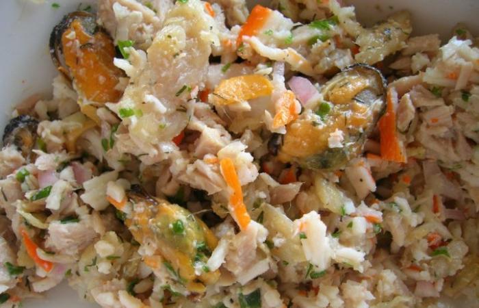Rgime Dukan (recette minceur) : Salade de la mer toute en PP #dukan https://www.proteinaute.com/recette-salade-de-la-mer-toute-en-pp-1351.html