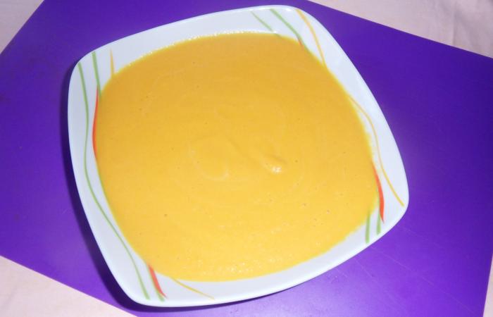 Velout� cr�meux de radis noir et carotte aux thermogoumet